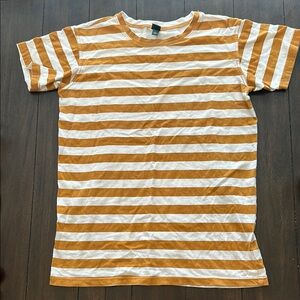 Wild Fable Orange and White Striped T Shirt Dress